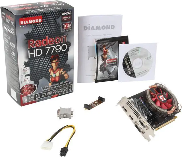 Alt view image 6 of 6 - DIAMOND Radeon HD 7790 1GB GDDR5 PCI Express 3.0 x16 CrossFireX Support Graphics Card 7790PE51G