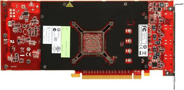 Alt view image 4 of 6 - AMD FirePro W7100 100-505975 8GB 256-bit GDDR5 PCI Express 3.0 x16 CrossFire Supported Full height/full length Graphics Card