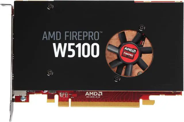 Alt view image 4 of 5 - AMD FirePro W5100 100-505974 4GB 128-bit GDDR5 PCI Express 3.0 x16 Graphics Card
