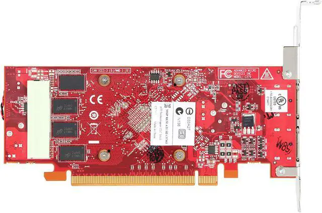 Alt view image 5 of 5 - AMD FirePro W2100 100-505980 2GB 128-bit DDR3 PCI Express 3.0 x8 Low Profile Graphics Card