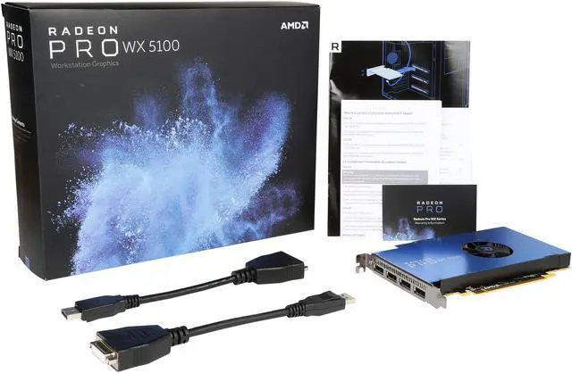 Alt view image 6 of 5 - Radeon Pro WX 5100 100-505940 8GB 256-bit GDDR5 Workstation Video Card