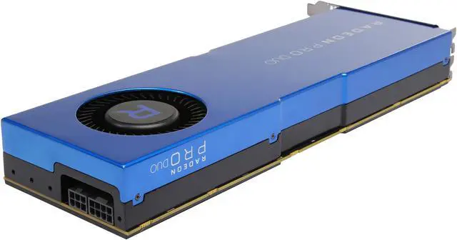 Alt view image 5 of 6 - Radeon Pro Duo 100-506048 32GB (16GB per GPU) GDDR5 CrossFire Supported Full-Height/Full-Length Workstation Video Card