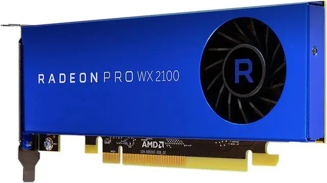 Alt view image 4 of 5 - AMD Radeon Pro WX 2100 100-506001 2GB 64-bit GDDR5 PCI-Express x16 (x8 Electrical) Half Height Graphics Card