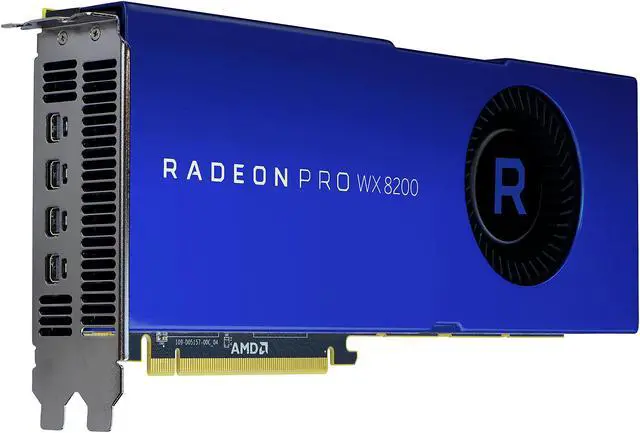 Alt view image 4 of 6 - AMD Radeon Pro WX 8200 8GB 2048-bit HBM2 100-505956 Workstation Video Card