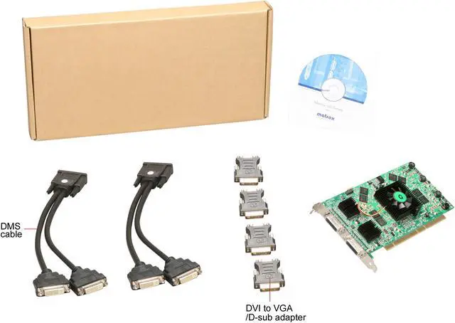 Alt view image 5 of 5 - Matrox QID Pro Parhelia QID-P256PROF 256MB PCI-X Graphics Card
