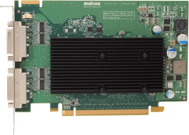 Alt view image 3 of 5 - Matrox M9125 M9125-E512F 512MB GDDR2 PCI Express x16 Graphics Card