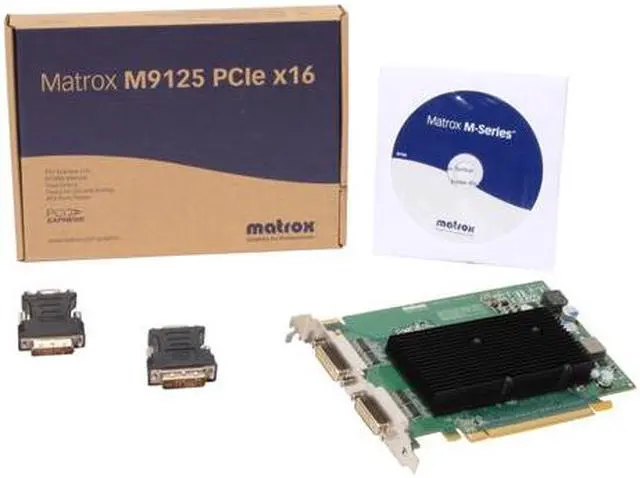 Alt view image 5 of 5 - Matrox M9125 M9125-E512F 512MB GDDR2 PCI Express x16 Graphics Card