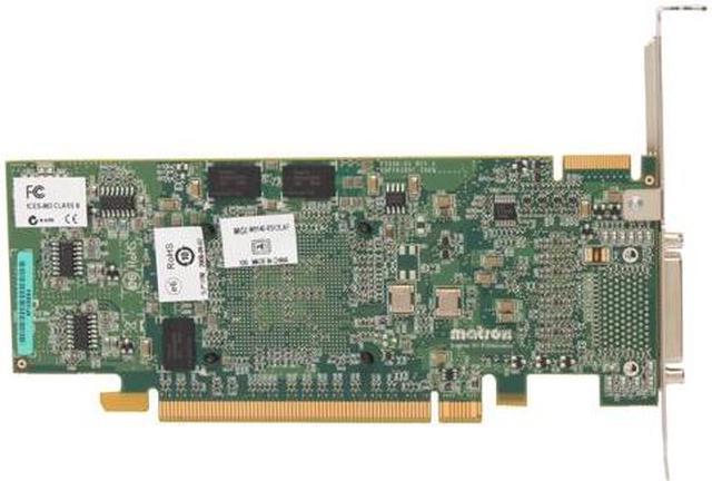 Alt view image 4 of 5 - Matrox M9140-E512LAF 512MB GDDR2 PCI Express x16 Low Profile Graphics Card