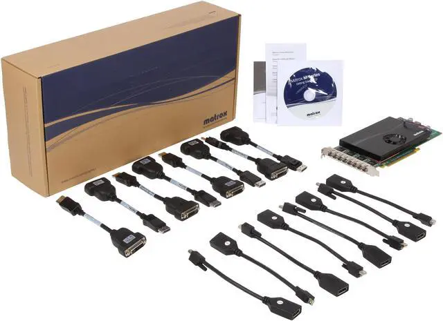 Alt view image 7 of 6 - Matrox M9188 M9188-E2048F 2GB PCI Express x16 Graphics Card