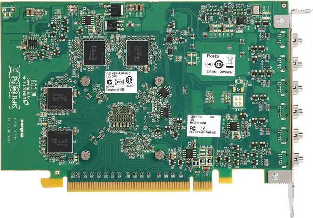 Alt view image 5 of 5 - Matrox C680 C680-E4GBF 4GB GDDR5 PCI Express 3.0 x16 Full Height / Half Length Graphics Card