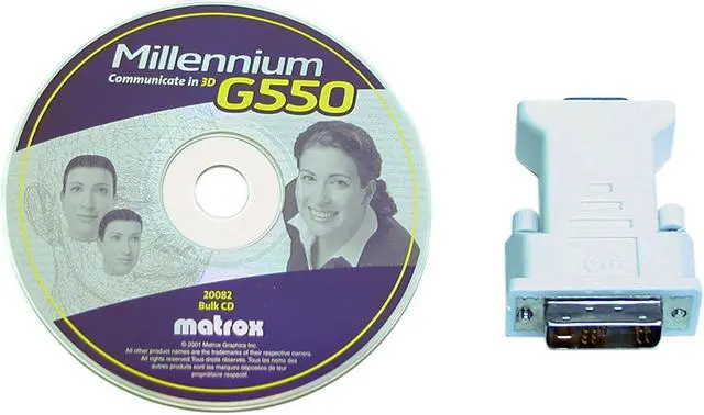 Alt view image 3 of 3 - matrox G550 G550 32MB 64-bit DDR AGP 2X/4X Workstation Video Card - OEM