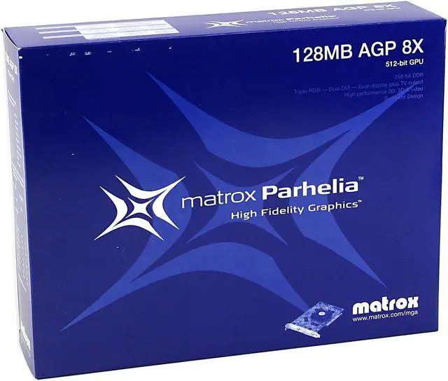 Alt view image 5 of 5 - Matrox Parhelia PH-A8X128 128MB DDR AGP 4X/8X Graphics Card