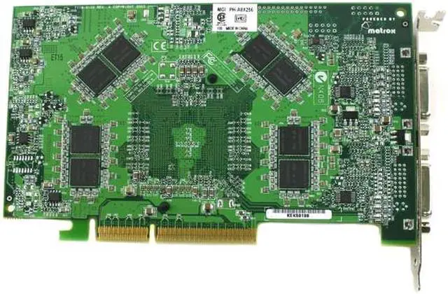 Alt view image 3 of 5 - Matrox Parhelia PH-A8X256 256MB 256-bit DDR AGP 4X/8X Graphics Card