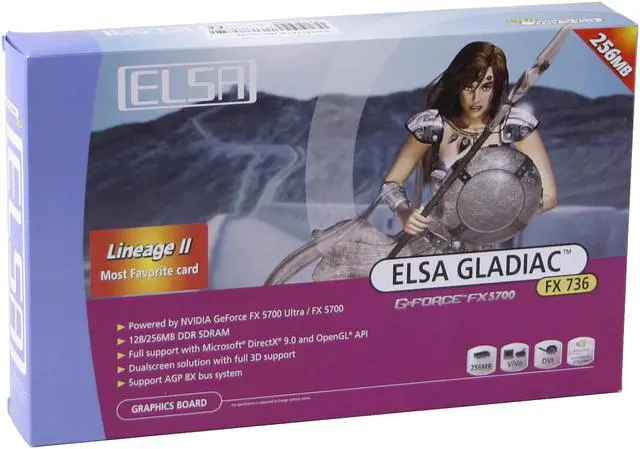 ELSA GeForce FX 5700 Graphics Card FX 736 256T VIVO - Newegg.com