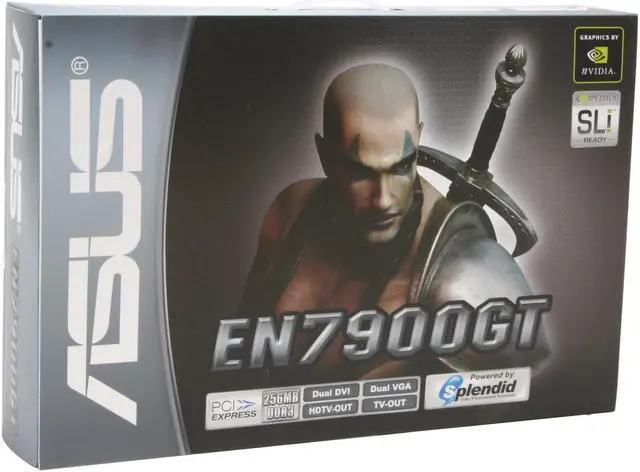 Alt view image 8 of 8 - ASUS EN7900GT/2DHT/256M GeForce 7900GT 256MB 256-bit GDDR3 PCI Express x16 SLI Supported Video Card