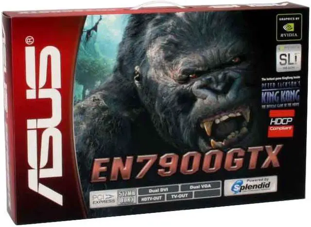 Alt view image 7 of 7 - ASUS GeForce 7900GTX 512MB GDDR3 PCI Express x16 SLI Support Graphics Card EN7900GTX/2PHT/512M