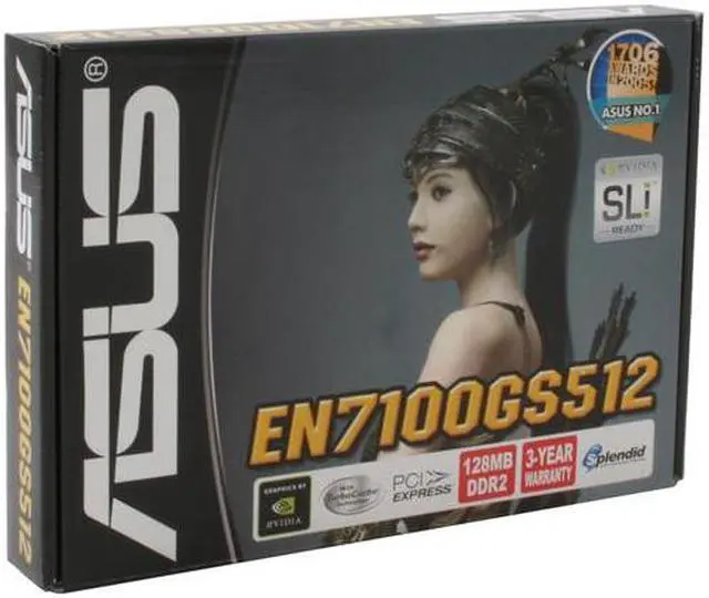 Alt view image 6 of 6 - ASUS GeForce 7100GS 512MB (128MB onboard) GDDR2 PCI Express x16 Graphics Card EN7100GS512/TD/128M