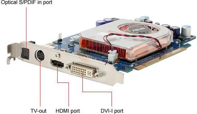 Alt view image 2 of 8 - ASUS EN7600GT/HTDI/256M GeForce 7600GT 256MB 128-bit GDDR3 PCI Express x16 SLI Supported Video Card