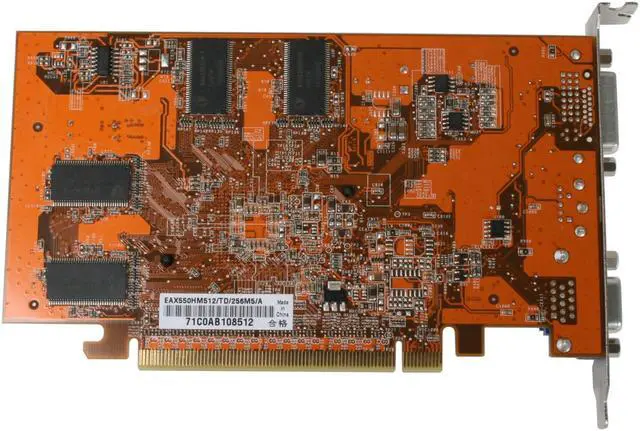 Alt view image 3 of 6 - ASUS Radeon X550 HyperMemory 512MB(256MB on Board) DDR PCI Express x16 Graphics Card EAX550HM512/TD/256M