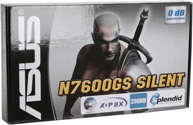 Alt view image 7 of 7 - ASUS GeForce 7600GS 256MB GDDR2 AGP 4X/8X Graphics Card N7600GS SILENT/HTD/256M