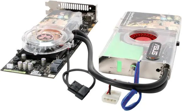 Alt view image 2 of 7 - ASUS GeForce 8800 GTX 768MB GDDR3 PCI Express x16 SLI Support Graphics Card EN8800GTX AQUATANK/HTDP/768M