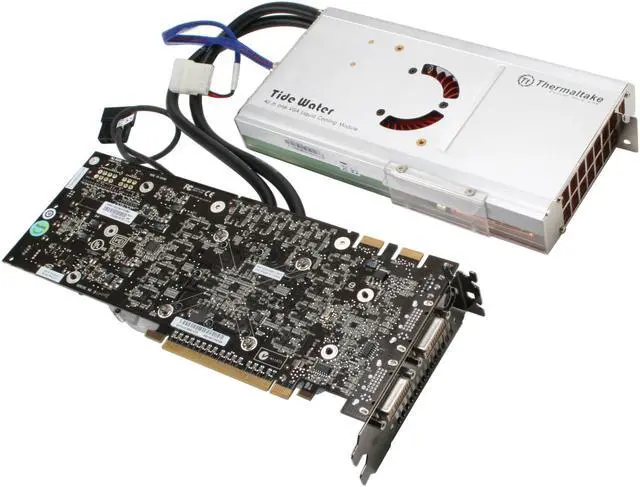 Alt view image 4 of 7 - ASUS GeForce 8800 GTX 768MB GDDR3 PCI Express x16 SLI Support Graphics Card EN8800GTX AQUATANK/HTDP/768M