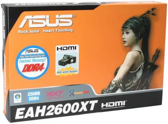 Alt view image 5 of 5 - ASUS Radeon HD 2600XT 256MB GDDR4 PCI Express x16 CrossFireX Support Graphics Card EAH2600XT D4/HTDI/256M