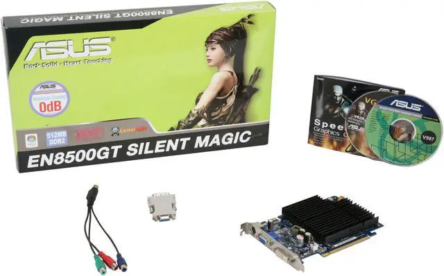 Alt view image 5 of 5 - ASUS GeForce 8500 GT 512MB GDDR2 PCI Express x16 Graphics Card EN8500GT SILENT MAGIC/HTP/512M