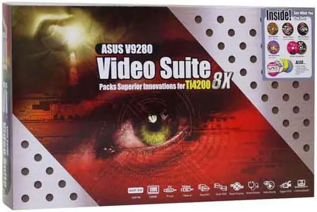Alt view image 6 of 6 - ASUS GeForce4 Ti4200 128MB DDR AGP 4X/8X Graphics Card V9280 VS(VideoSuite)