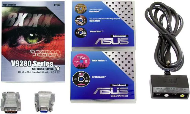 Alt view image 4 of 6 - ASUS GeForce4 Ti4200 128MB DDR AGP 4X/8X Graphics Card V9280 VS(VideoSuite)