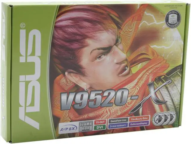 Alt view image 5 of 5 - ASUS GeForce FX 5200 128MB DDR AGP 8X Graphics Card V9520-X/TD/128