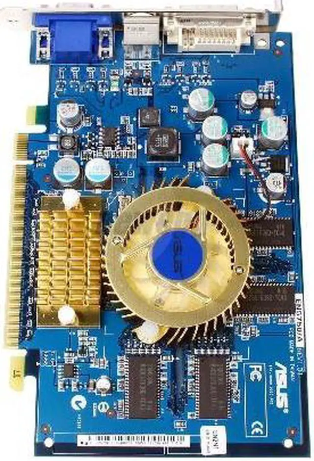 Alt view image 2 of 6 - ASUS GeForce PCX5750 256MB DDR PCI Express x16 Graphics Card EN5750/TD/256