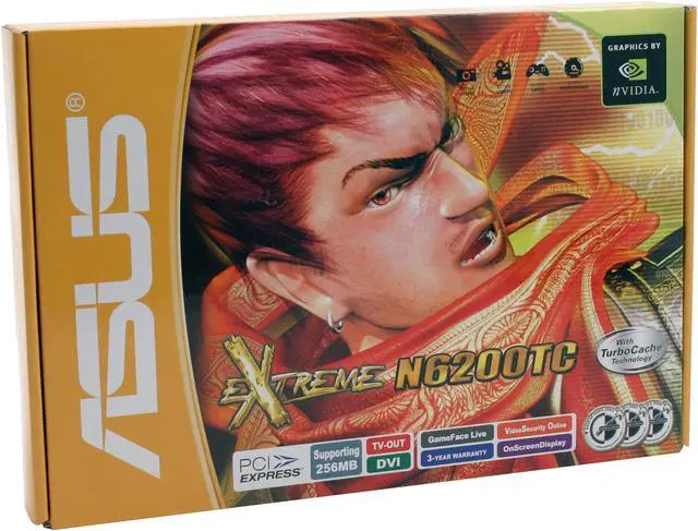Alt view image 8 of 8 - ASUS GeForce 6200TC 256MB(64MB on Board ) DDR PCI Express x16 Graphics Card EN6200TC256/TD/64M