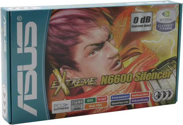 Alt view image 5 of 5 - ASUS GeForce 6600 256MB DDR PCI Express x16 SLI Support Graphics Card EN6600/TD/256M/Silencer