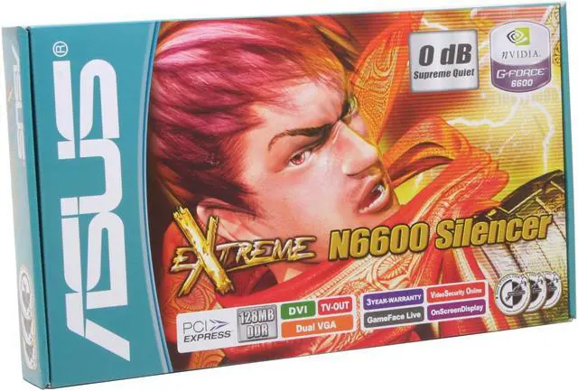 Alt view image 5 of 5 - ASUS GeForce 6600 128MB DDR PCI Express x16 SLI Support Graphics Card EN6600/TD/128M/Silencer