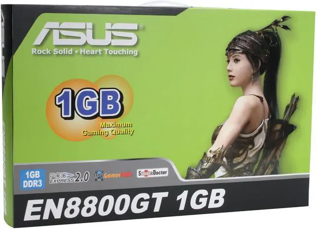 Alt view image 10 of 10 - ASUS GeForce 8800 GT 1GB GDDR3 PCI Express 2.0 x16 SLI Support Graphics Card EN8800GT/HTDP/1G/A
