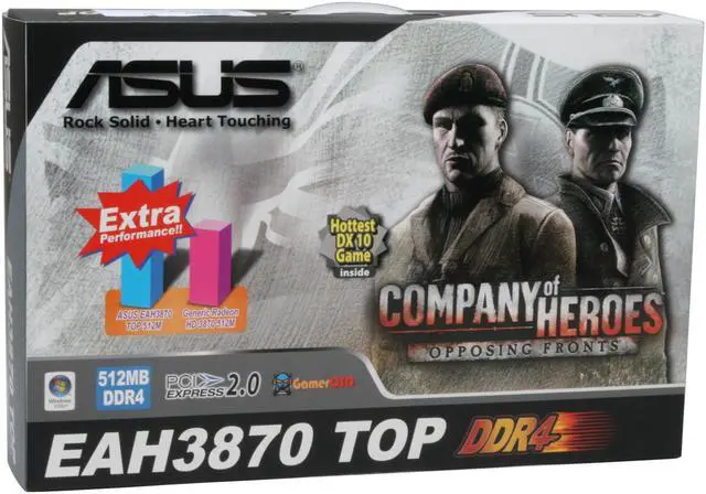 Alt view image 9 of 9 - ASUS Radeon HD 3870 512MB GDDR4 PCI Express 2.0 x16 CrossFireX Support Graphics Card EAH3870 TOP/G/HTDI/512M/A