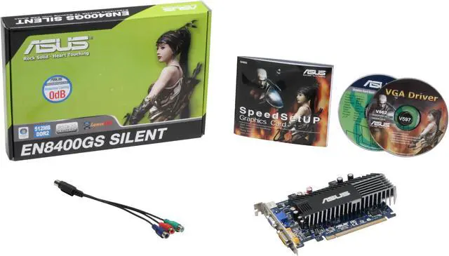 Alt view image 5 of 5 - ASUS GeForce 8400 GS 512MB GDDR2 PCI Express x16 Graphics Card EN8400GS SILENT/HTP/512M