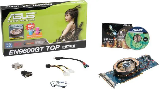 Alt view image 6 of 6 - ASUS GeForce 9600 GT 512MB GDDR3 PCI Express 2.0 x16 SLI Support Graphics Card EN9600GT TOP/HTDI/512M