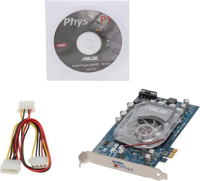 Alt view image 2 of 2 - ASUS PhysX Processing Unit 128MB GDDR3 PCI Express x1 Graphics Card PHYSX P1E
