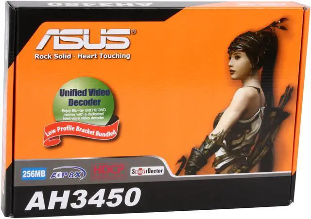 Alt view image 7 of 7 - ASUS Radeon HD 3450 256MB GDDR2 AGP 4X/8X Low Profile Ready Graphics Card AH3450/HTP/256M
