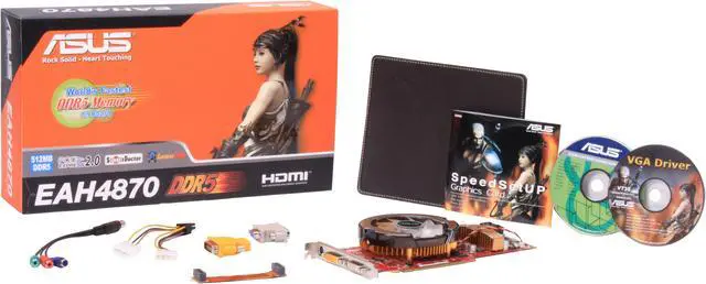 Alt view image 6 of 6 - ASUS Radeon HD 4870 512MB GDDR5 PCI Express 2.0 x16 CrossFireX Support Graphics Card EAH4870/HTDI/512M/A