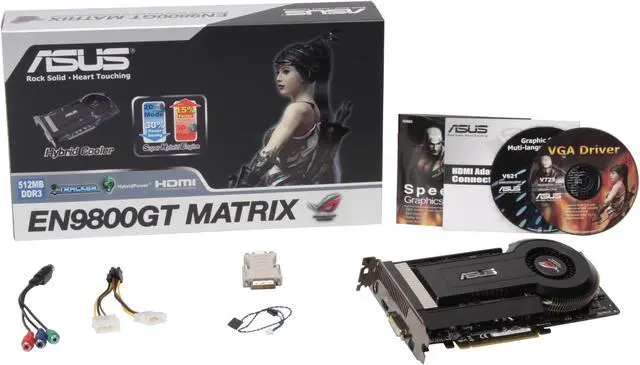 Alt view image 6 of 6 - ASUS GeForce 9800 GT 512MB GDDR3 PCI Express 2.0 x16 SLI Support Graphics Card EN9800GT MT/HTDI/512M