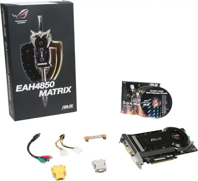 Alt view image 6 of 6 - ASUS Radeon HD 4850 512MB GDDR3 PCI Express 2.0 x16 CrossFireX Support Graphics Card EAH4850 MATRIX/HTDI/512M/A