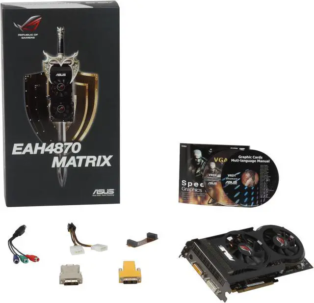 Alt view image 6 of 6 - ASUS Radeon HD 4870 512MB GDDR5 PCI Express 2.0 x16 CrossFireX Support Graphics Card EAH4870 MATRIX/HTDI/512MD5/A