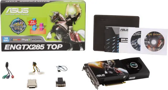Alt view image 6 of 6 - ASUS GeForce GTX 285 1GB GDDR3 PCI Express 2.0 x16 SLI Support Graphics Card ENGTX285 TOP/HTDI/1GD3