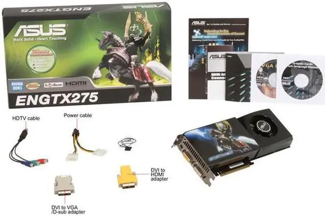 Alt view image 6 of 6 - ASUS GeForce GTX 275 896MB GDDR3 PCI Express 2.0 x16 SLI Support Graphics Card ENGTX275/HTDI/896MD3