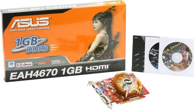 Alt view image 5 of 5 - ASUS Radeon HD 4670 1GB DDR3 PCI Express 2.0 x16 CrossFireX Support Graphics Card EAH4670/DI/1GD3/V2