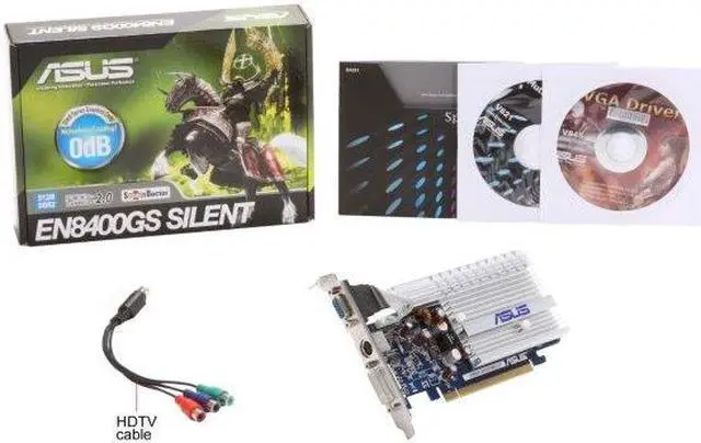 Alt view image 5 of 5 - ASUS GeForce 8400 GS 512MB DDR2 PCI Express 2.0 x16 Graphics Card EN8400GS SILENT/HTP/512M/V2