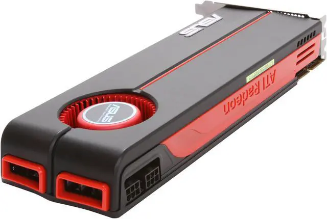 Alt view image 5 of 6 - ASUS EAH5870/G/2DIS/1GD5/A Radeon HD 5870 (Cypress XT) 1GB 256-bit GDDR5 PCI Express 2.0 x16 HDCP Ready CrossFire Supported Video Card w/ ATI Eyefinity